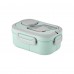 3-Layer Leak-Proof Bento Lunch Box for Adults & Kids, Portable Stackable Food Storage Container with Compartments, Spork & Sauce Cup – Microwave & Dishwasher Safe Model 9038 
